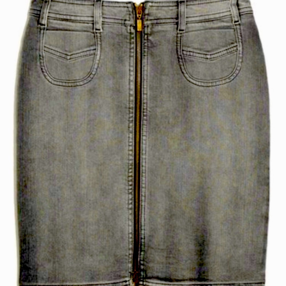 See by Chloe Women’s Size 10 Gray Denim Skirt